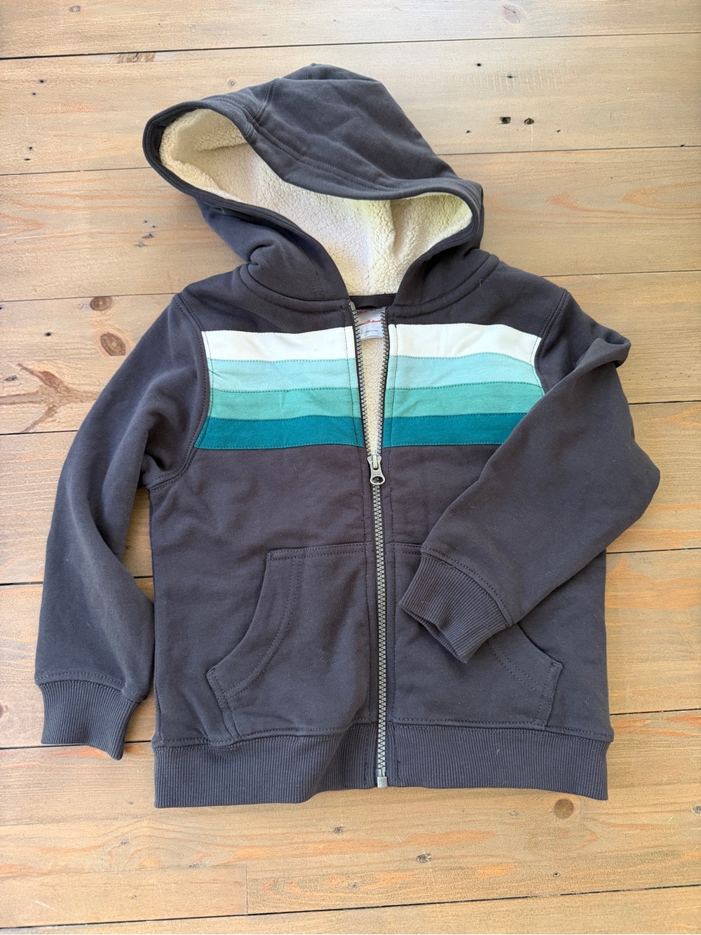 Hanna Andersson Sherpa-Lined Zip Hoodie - 4T
